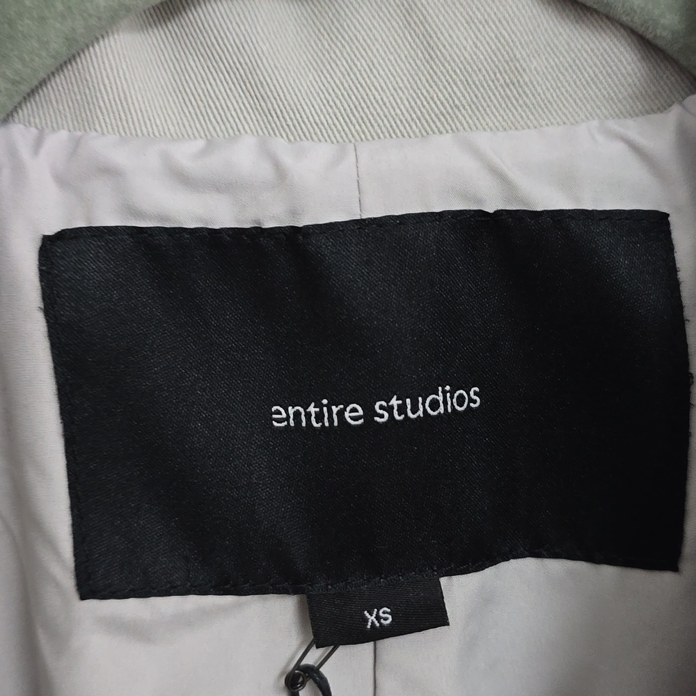 ENTIRE STUDIOS DOUBLE BREASTED COAT PEWTER UNISEX - Picture 6 of 16